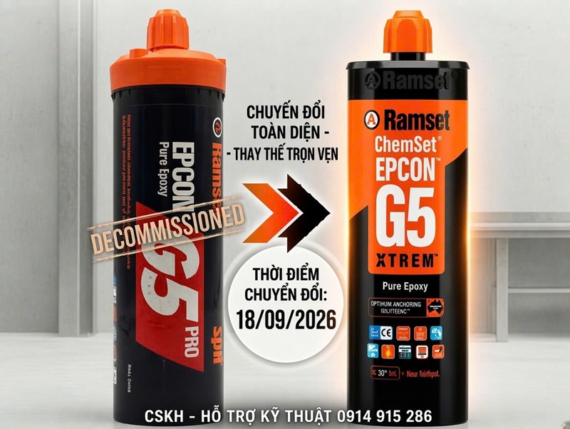 Thông báo dừng Ramset G5 pro thay bằng G5 Xtrem
